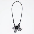 Black Bumble Blossom Daisy Pendant