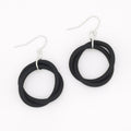 Black Cefalu Swirl Earring