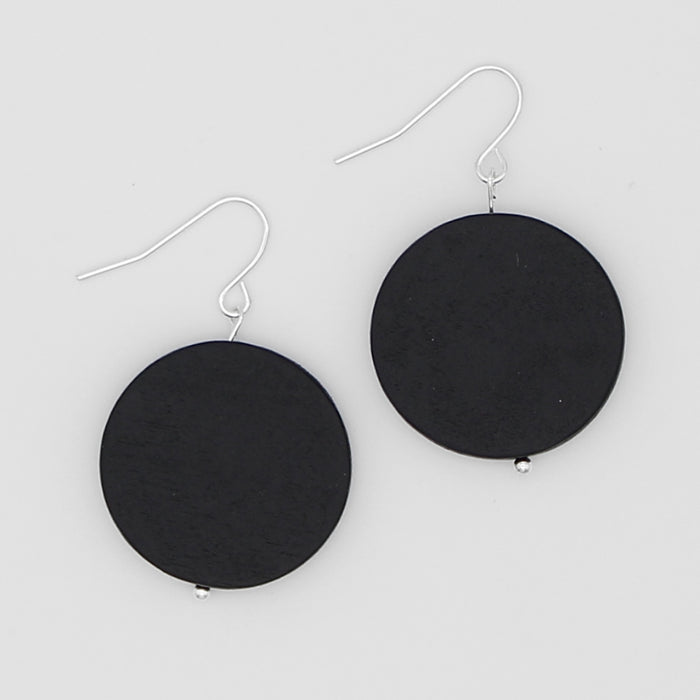 Black Dot Rosie Earrings - Sylca Designs - Chunky Jewelry