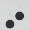 Black Double Bead Isla Earrings - Sylca Designs - Chunky Jewelry