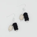 Black Duel Drop Earring - Sylca Designs - Chunky Jewelry
