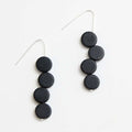 Black Eva Dangle Earrings - Sylca Designs - Chunky Jewelry