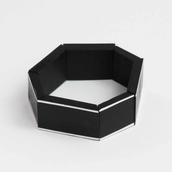Black Geometric Amelia Bracelet - Sylca Designs - Chunky Jewelry