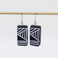 Black Geometric Vesperra Earring - Sylca Designs - Chunky Jewelry