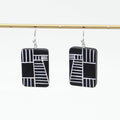 Black Geovibe Drop Earring