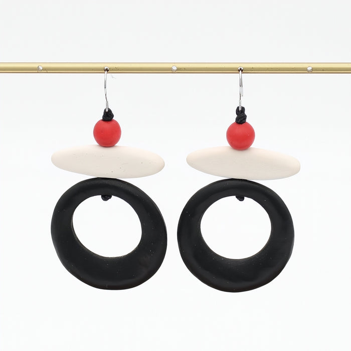 Black Luna Eclipse Earring