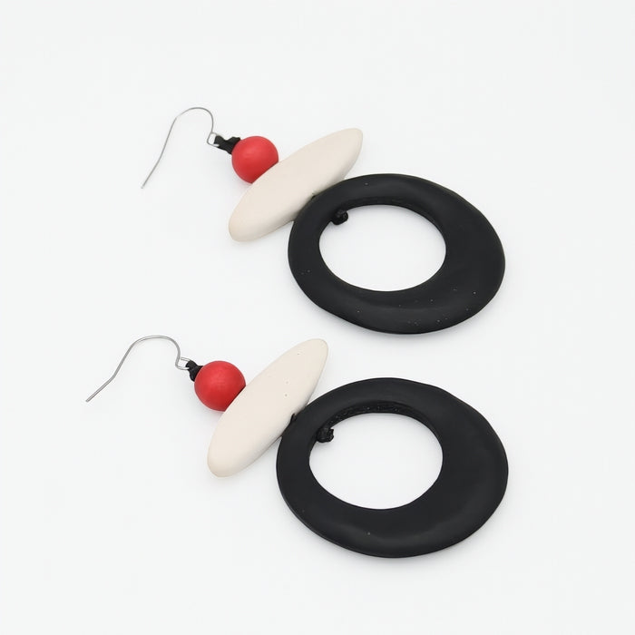 Black Luna Eclipse Earring