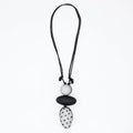 Black Midori Polka Dot Statement Pendant