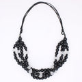 Black Multi Strand Cecilia Necklace