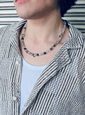 Black Rutilated Quartz Men's Necklace MEN14