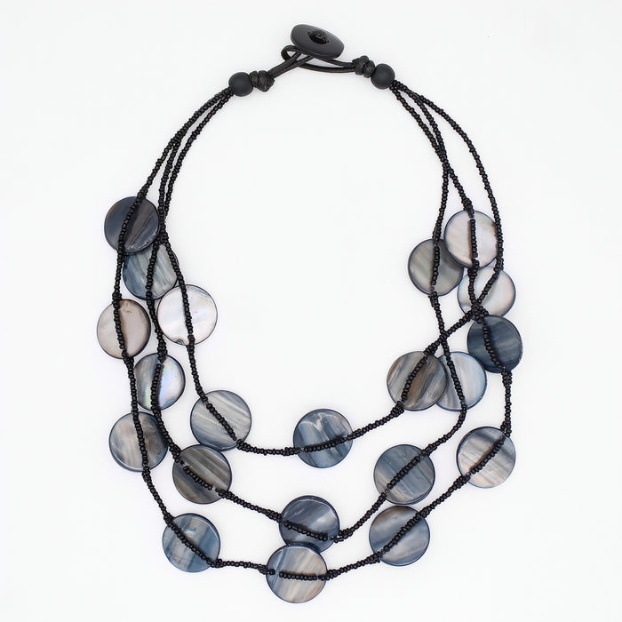 Black Sky Dream Bib Necklace