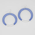 Blue and Silver Mesh Hoop Earring - Sylca Designs - Chunky Jewelry
