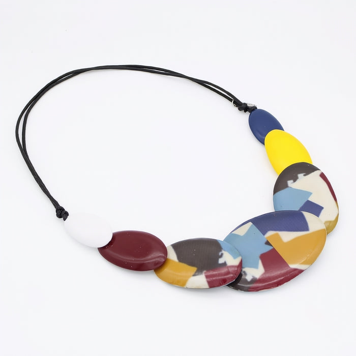 Blue and Yellow Fallon Necklace