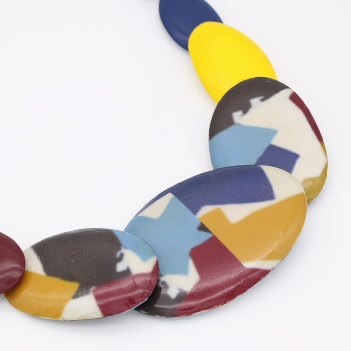 Blue and Yellow Fallon Necklace