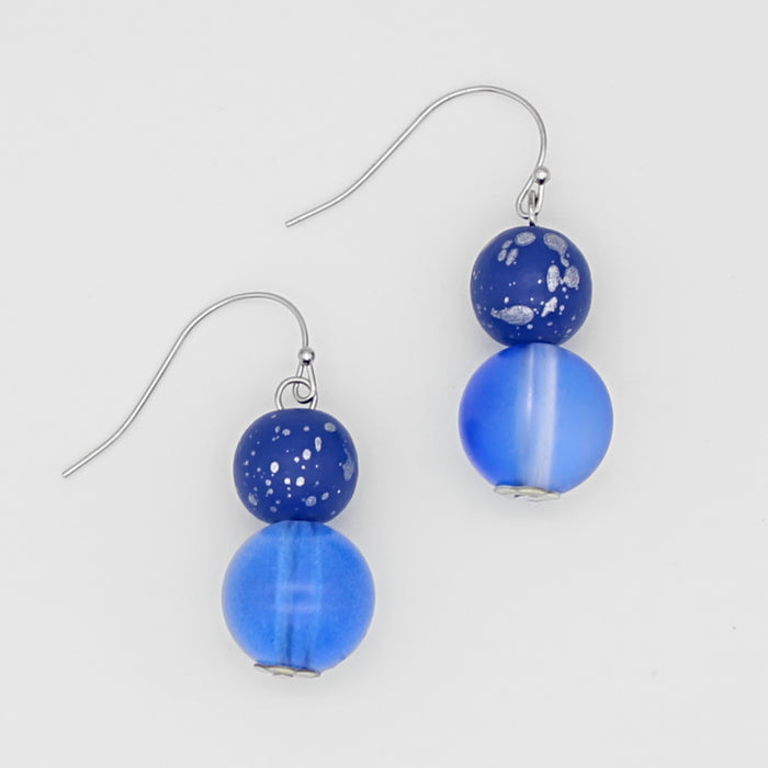 Blue Belinda Earrings - Sylca Designs - Chunky Jewelry