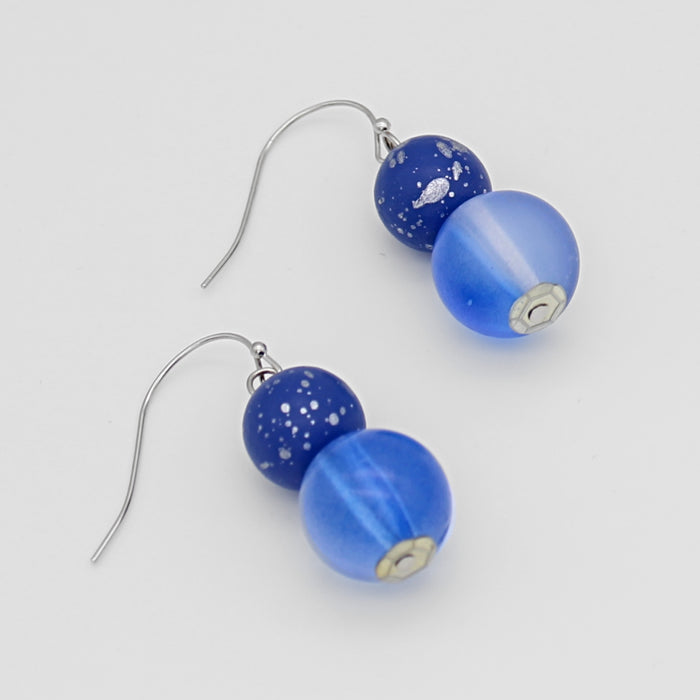Blue Belinda Earrings - Sylca Designs - Chunky Jewelry