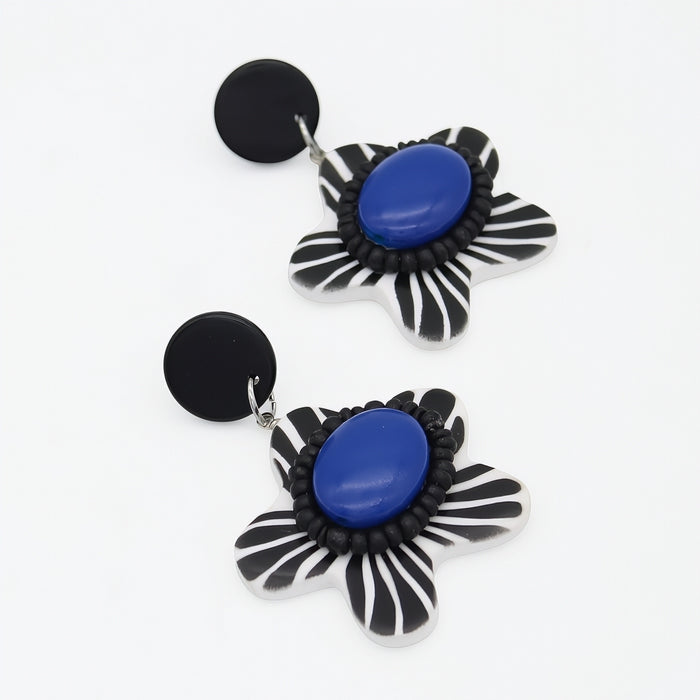 Blue Blossom Daisy Earrings