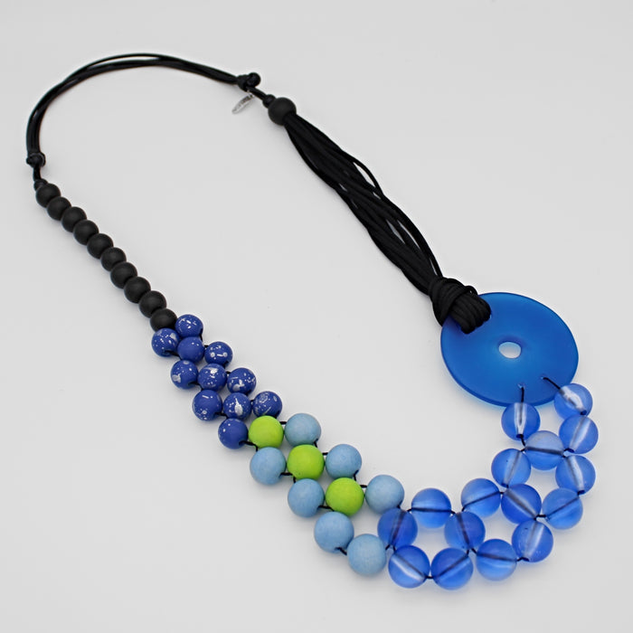 Blue Bold Belinda Necklace - Sylca Designs - Chunky Jewelry