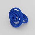 Blue Cefalu Swirl Ring - Sylca Designs - Chunky Jewelry