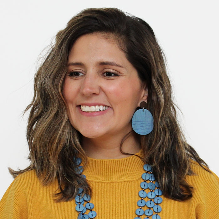Blue Channing Earrings - Sylca Designs - Chunky Jewelry