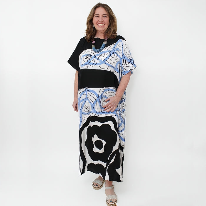 Blue Dahlia Kaftan - Sylca Designs - Chunky Jewelry