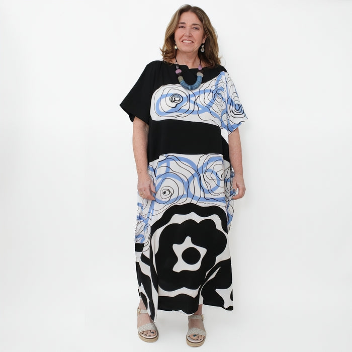 Blue Dahlia Kaftan - Sylca Designs - Chunky Jewelry