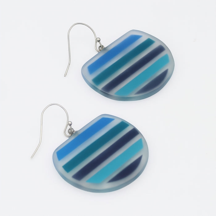 Blue Eleni Dangle Earring - Sylca Designs - Chunky Jewelry
