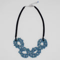 Blue Elyse Beaded Necklace - Sylca Designs - Chunky Jewelry