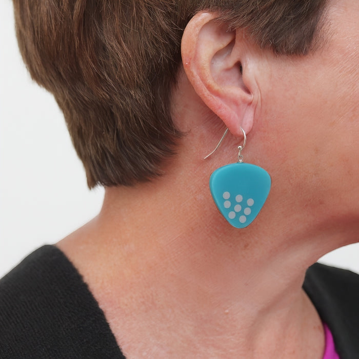 Blue Evie Earrings - Sylca Designs - Chunky Jewelry