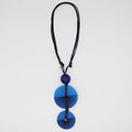 Blue Frosted Yanna Necklace - Sylca Designs - Chunky Jewelry