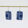 Blue Geovibe Drop Earring - Sylca Designs - Chunky Jewelry