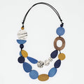 Blue Grove Wooden Statement Necklace