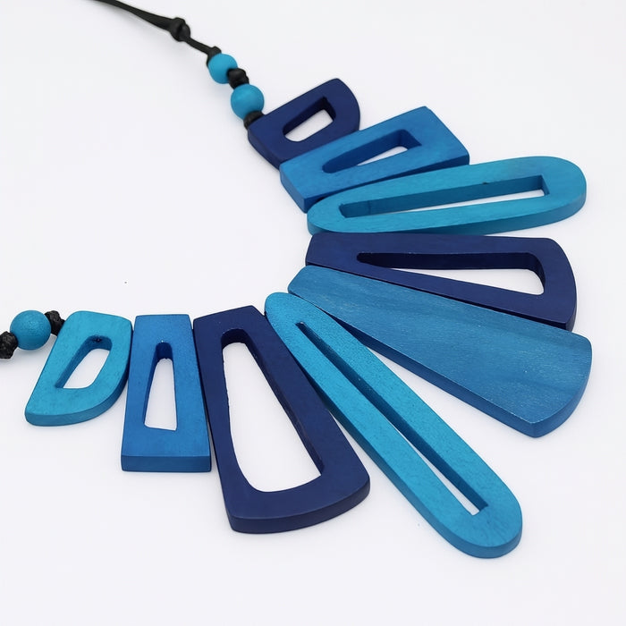 Blue Hues Boho Bloom Necklace