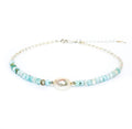 keshi pearl larimar anklet