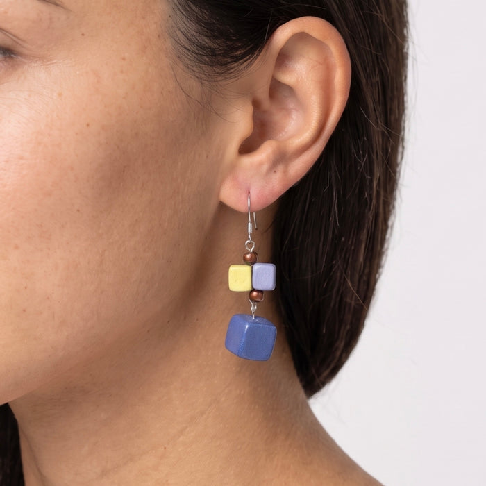 Blue Lia Drop Earrings