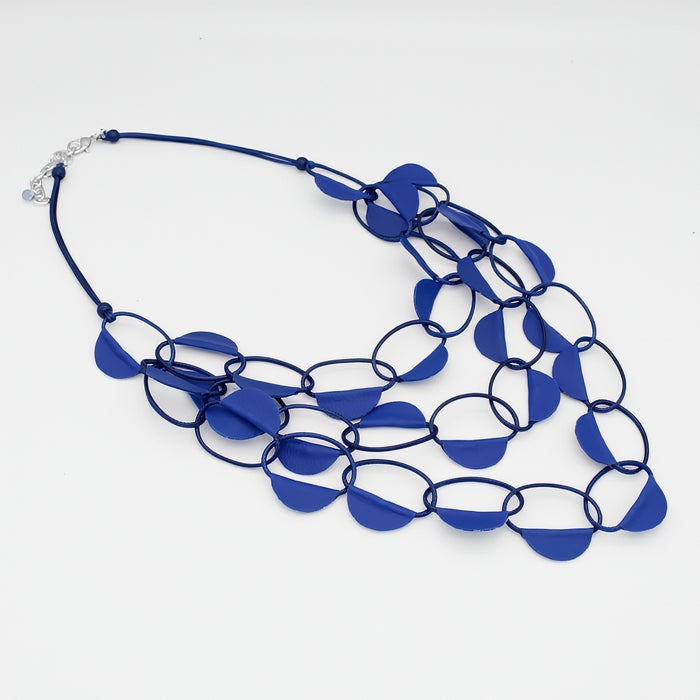 Blue Nautical Loop Necklace - Sylca Designs - Chunky Jewelry