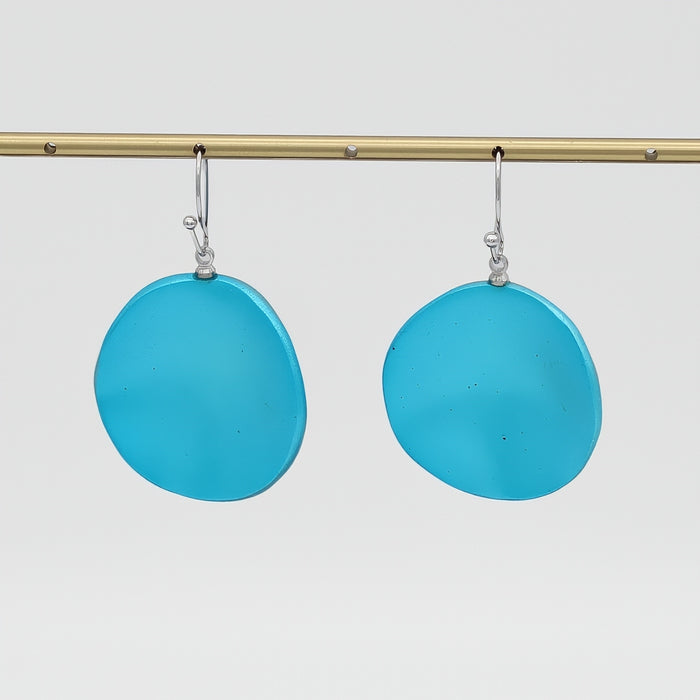 Blue Opaline Drift Earring - Sylca Designs - Chunky Jewelry