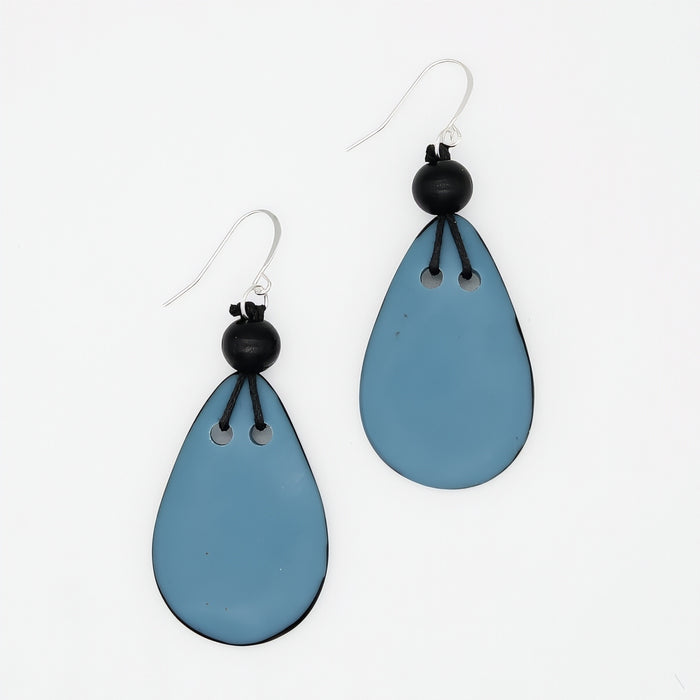 Blue Petal Pop Resin Earrings