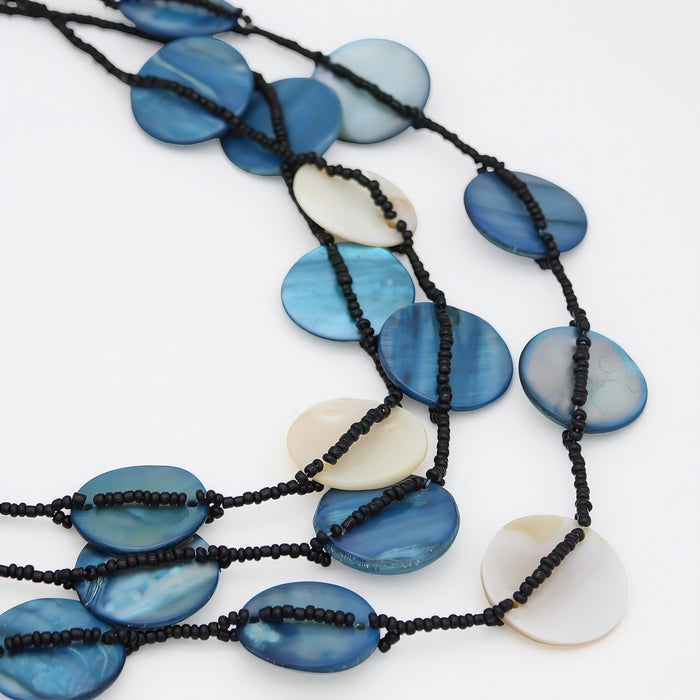 Blue Sky Dream Bib Necklace