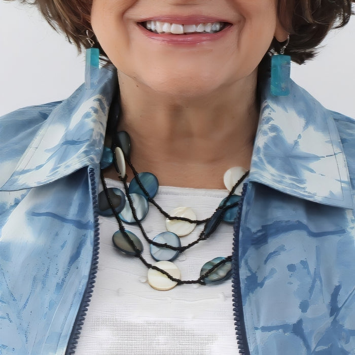 Blue Sky Dream Bib Necklace
