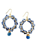 Blue Sodalite Dangle Earrings KE009 - FARRA