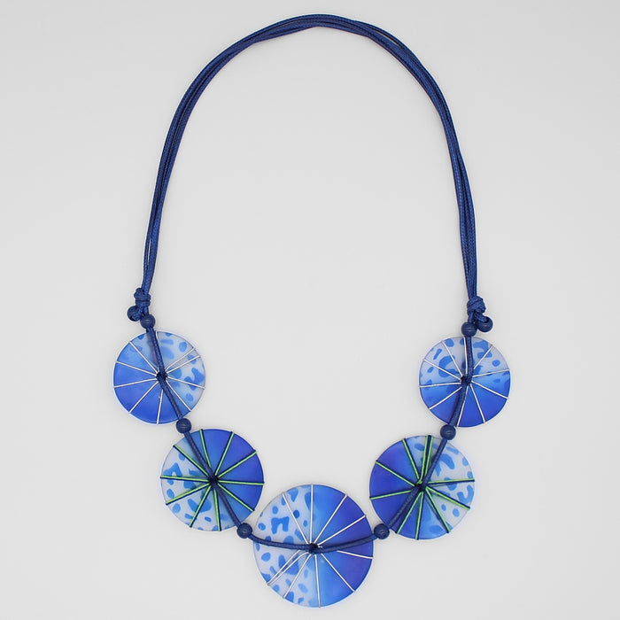 Blue Star Avah Necklace - Sylca Designs - Chunky Jewelry