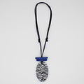 Blue Suky Zebra Pendant - Sylca Designs - Chunky Jewelry