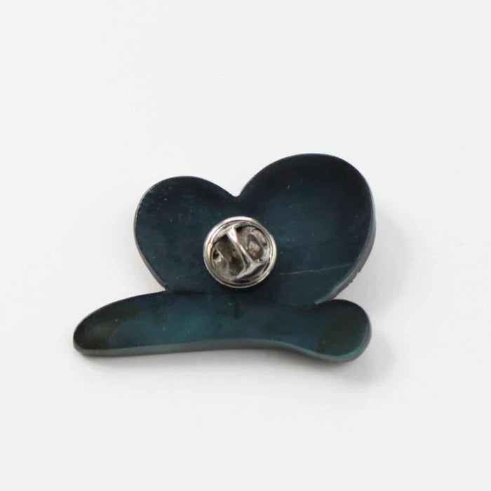 Blue Tortoise Shell Butterfly Brooch - Sylca Designs - Chunky Jewelry