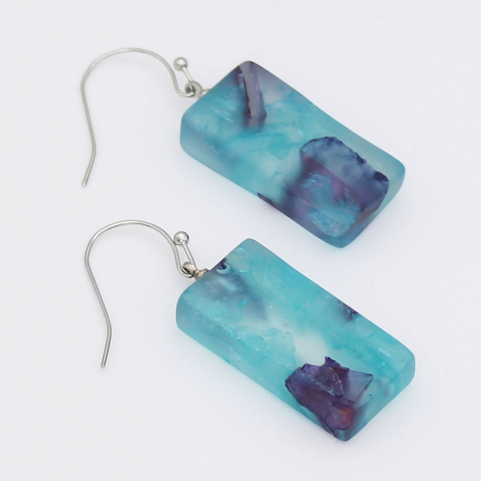 Blue Vega Earrings - Sylca Designs - Chunky Jewelry