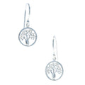 Boab Tree circular hook earrings in 925 sterling silver designed in Broome Western Australia