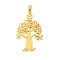 gold boab tree pendant