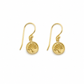Boab Tree Solid Stud Earrings Gold