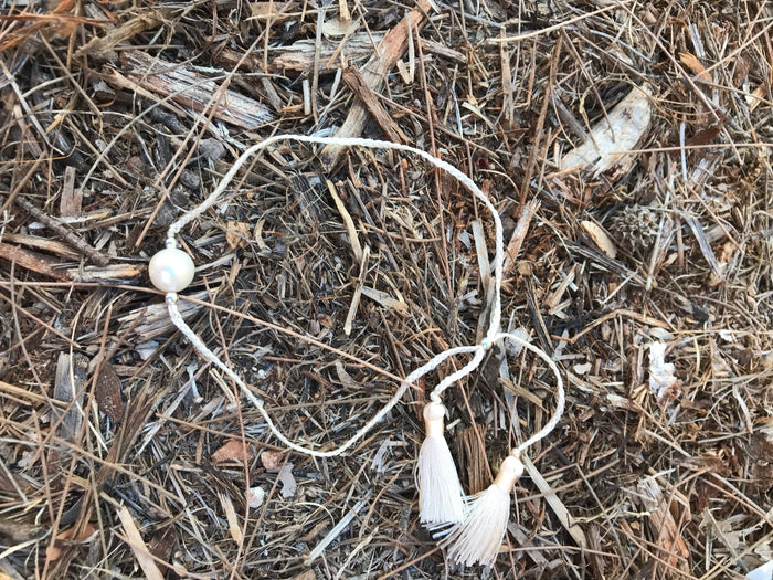 Pearl tassel anklet