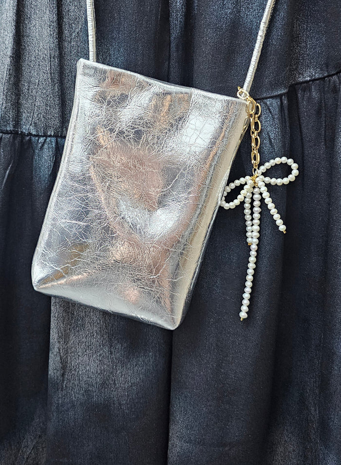 Bowknot Freshwater Pearls Bag Charm